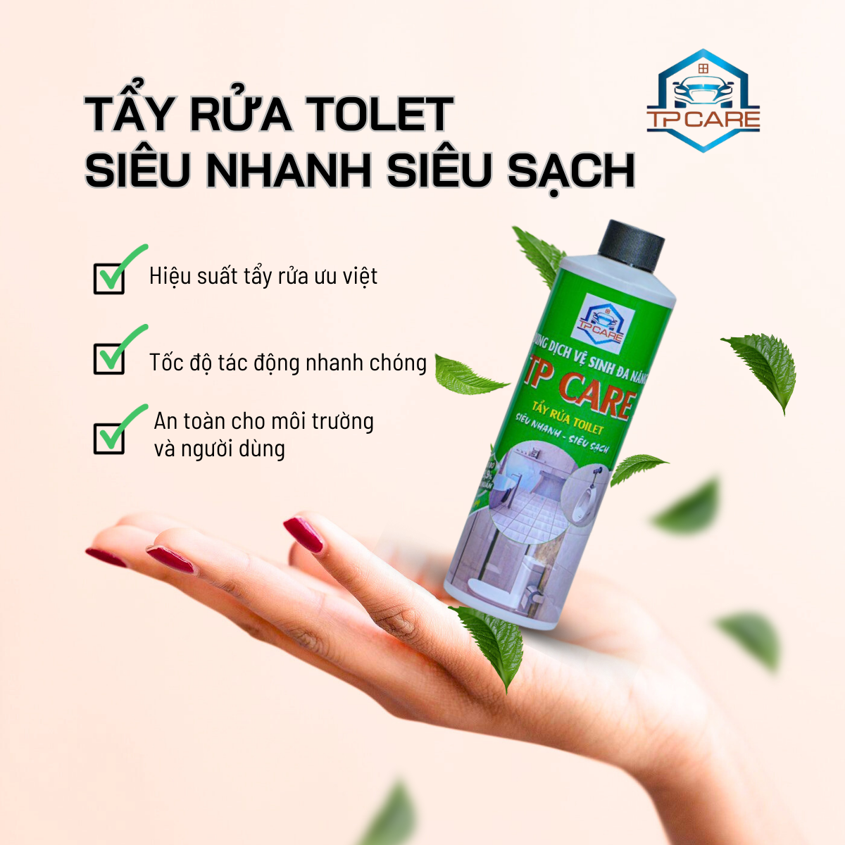 Chai tẩy rửa Toilet TP - Care 500ml